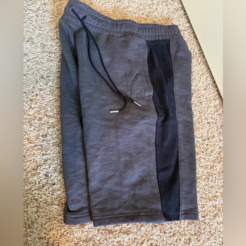 Mens Under Armour Fitted Sweat Pant Like Shorts